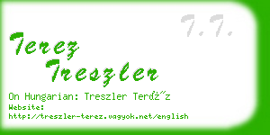 terez treszler business card